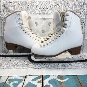 Jackson Excel Model 1291 Figure Skates Ultima Mark II Blades Youth Size 2.5C